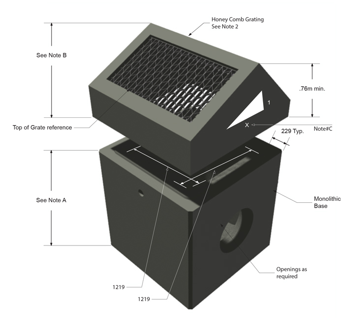 1200mm x 1200mm Ditch Inlet Catch Basin – Type A – M CON