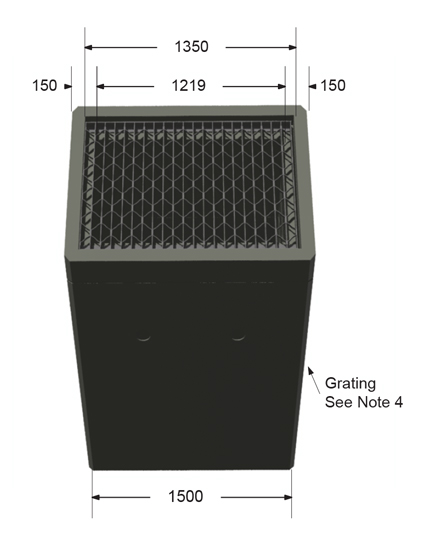 600mm x 1200mm Ditch Inlet Catch Basin | M CON Products